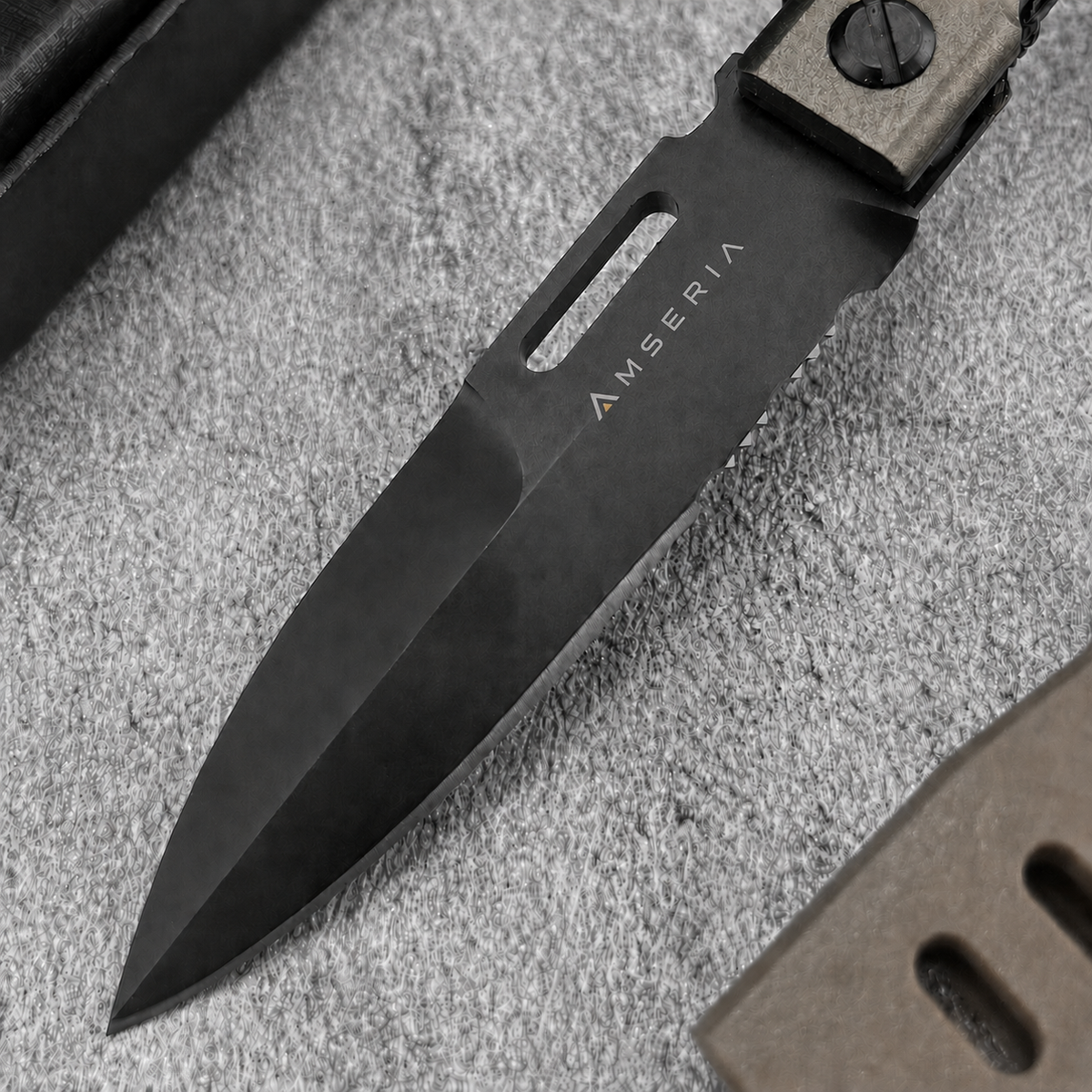 Tactical Folding Knife with Protective Sheath