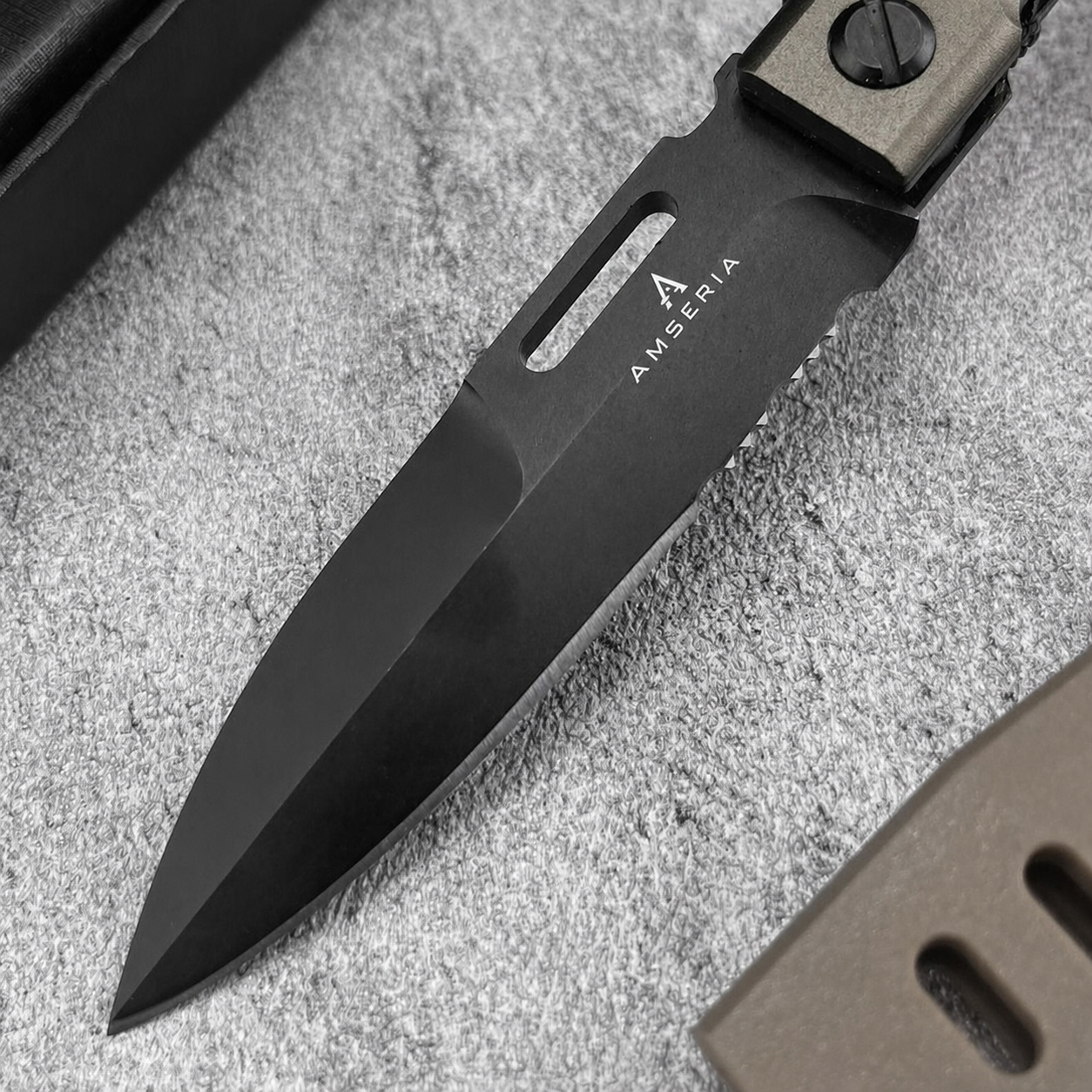 Tactical Folding Knife with Protective Sheath