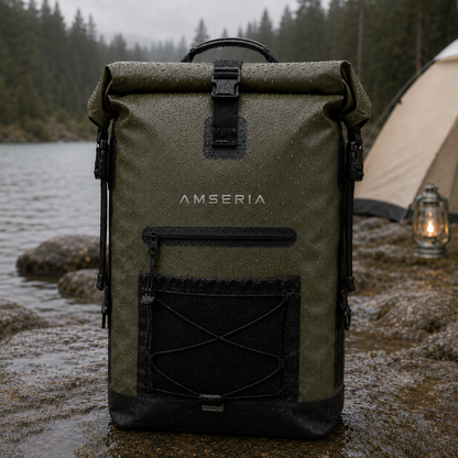 StormGuard Waterproof Roll-Top Dry Backpack