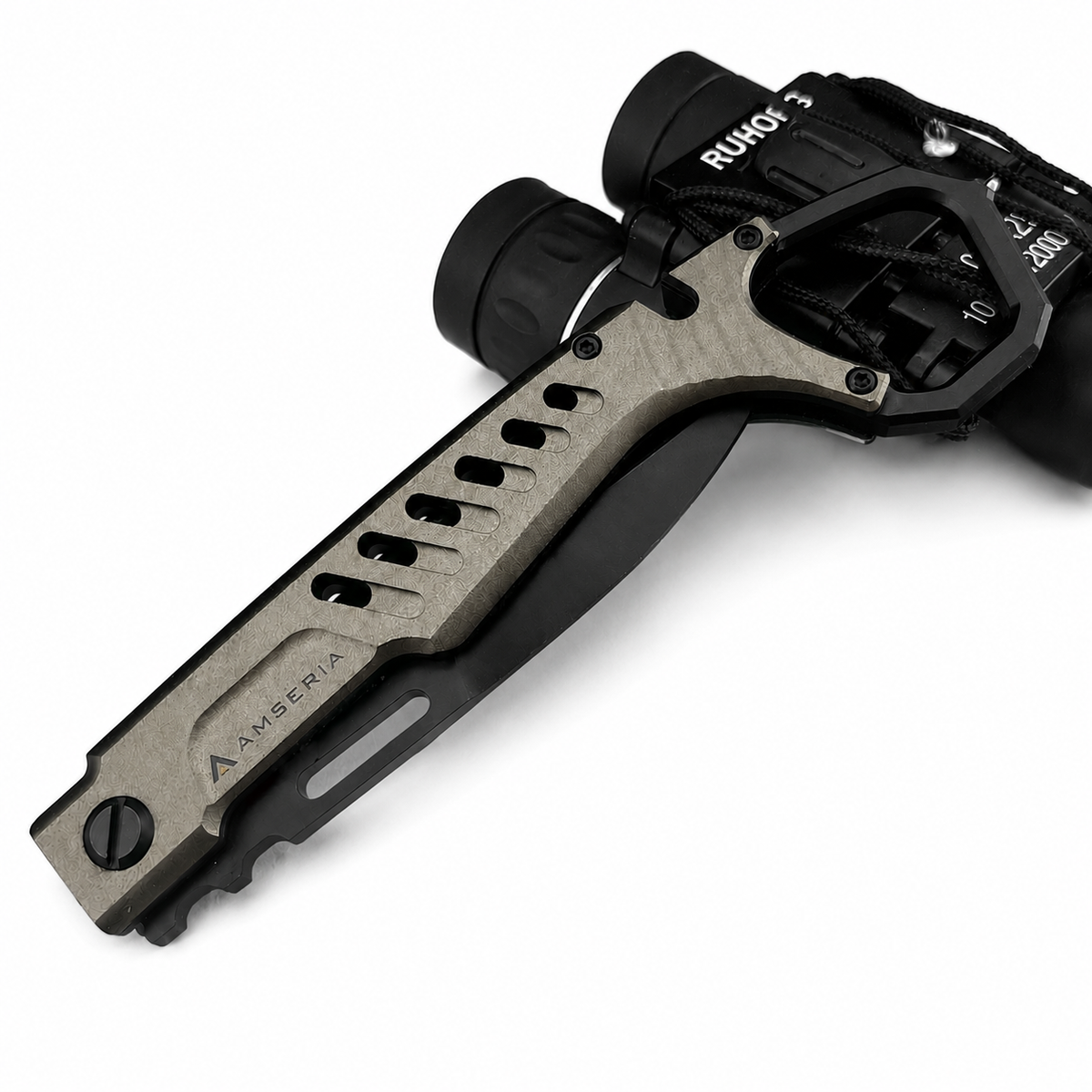 Tactical Folding Knife with Protective Sheath