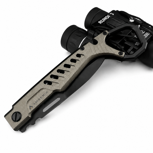 Tactical Folding Knife with Protective Sheath