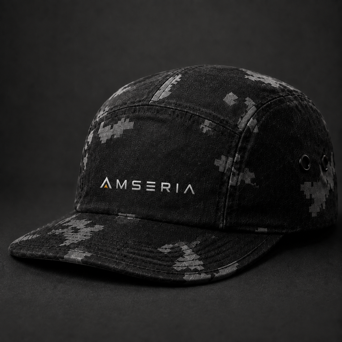 Trailmark 5-Panel Outdoor Cap – Black Digital Camo