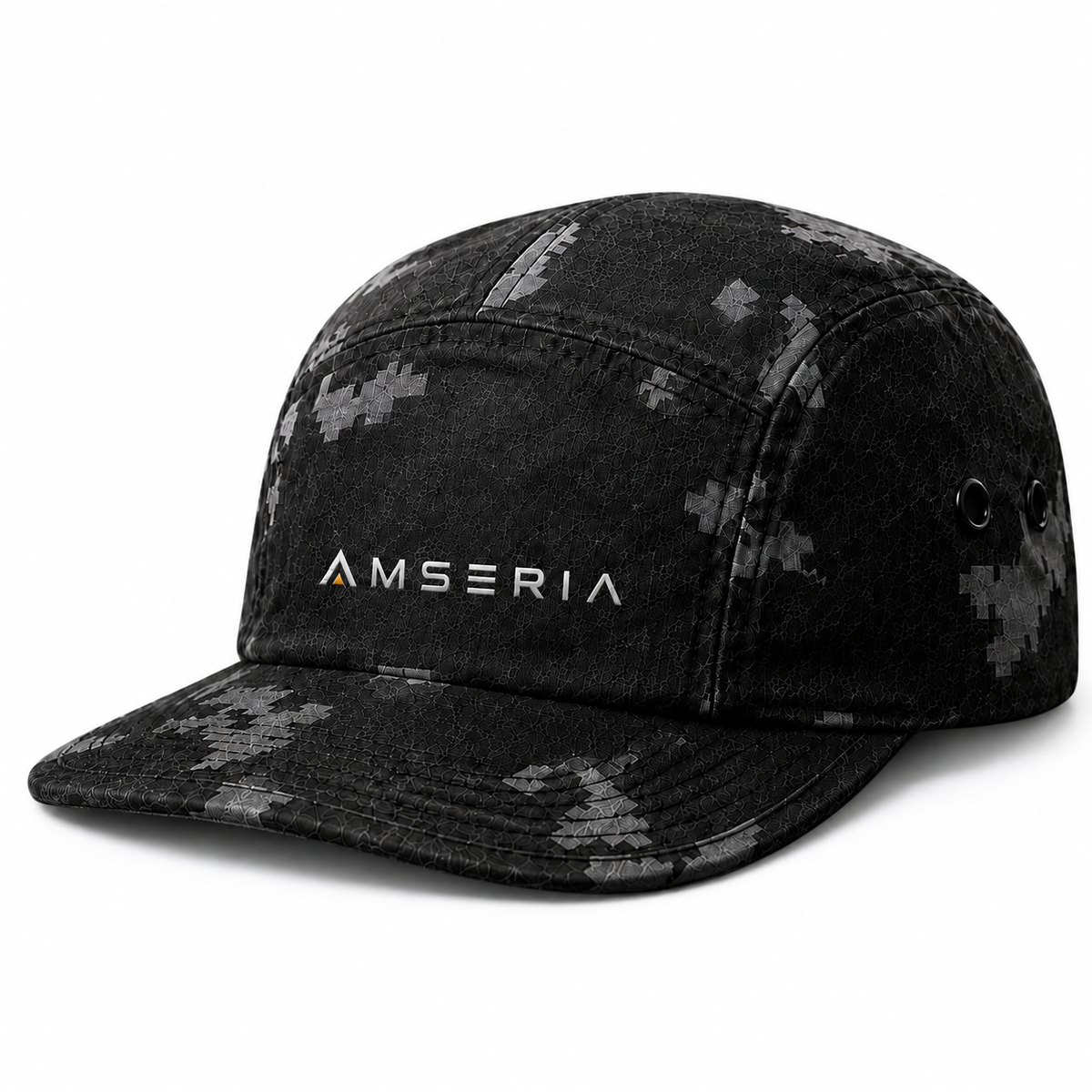 Trailmark 5-Panel Outdoor Cap – Black Digital Camo