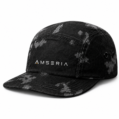 Trailmark 5-Panel Outdoor Cap – Black Digital Camo