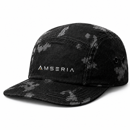 Trailmark 5-Panel Outdoor Cap – Black Digital Camo