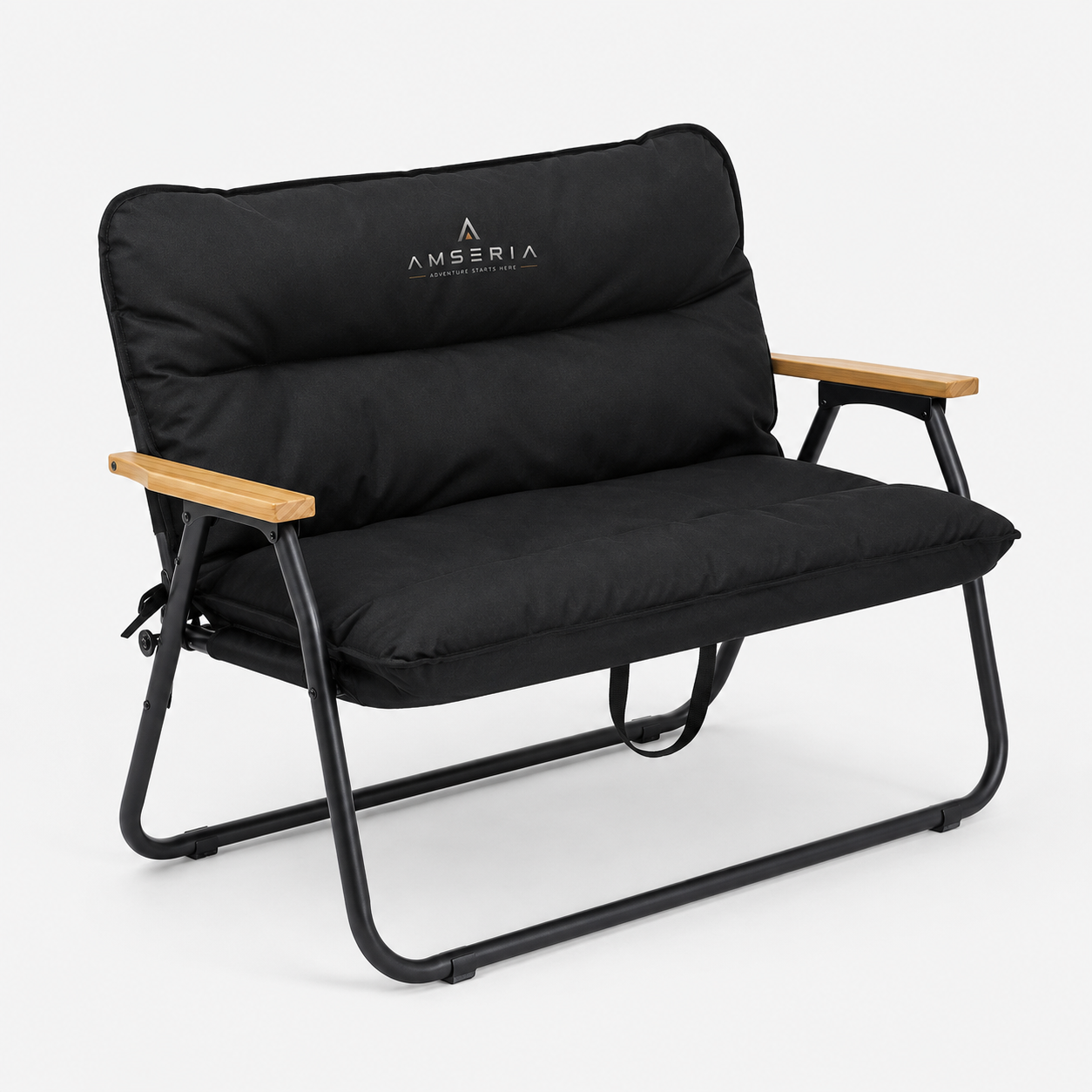 Amseria Ridgeway Camping Loveseat — Premium Two-Person Folding Camp Chair