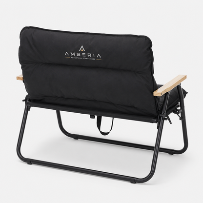 Amseria Ridgeway Camping Loveseat — Premium Two-Person Folding Camp Chair