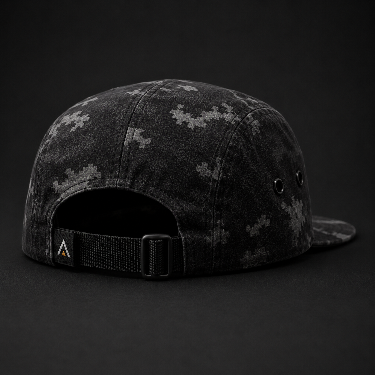 Trailmark 5-Panel Outdoor Cap – Black Digital Camo