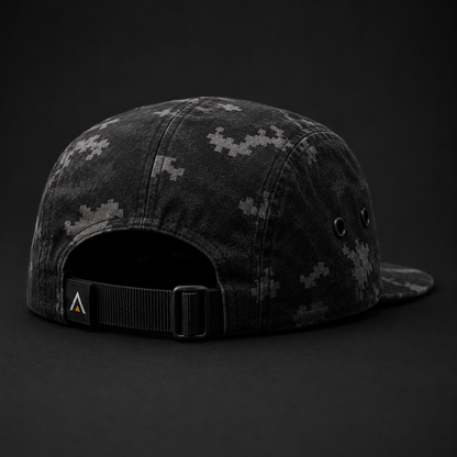 Trailmark 5-Panel Outdoor Cap – Black Digital Camo